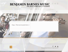 Tablet Screenshot of benjaminbarnes.com